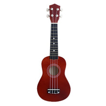Load image into Gallery viewer, ADDFOO Ukulele 21 inch Ukelele Soprano 4 Strings Hawaiian Spruce Basswood Guitar Uke + String + Pick Stringed Instrument